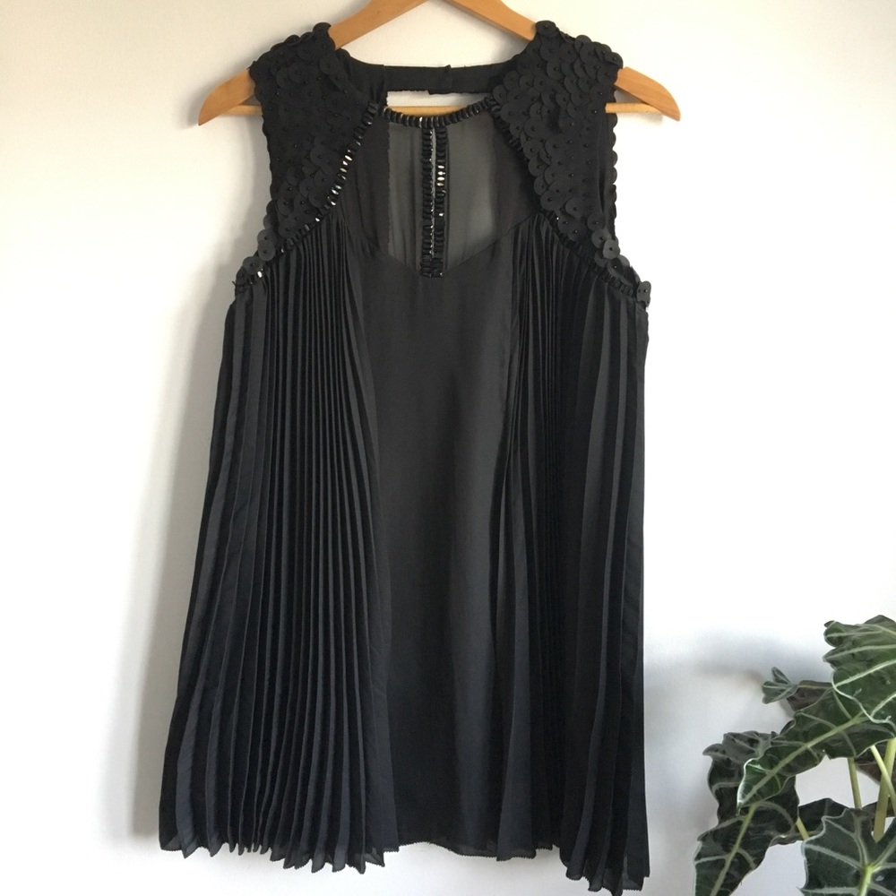 Anthropologie Leifsdottir Accordion Pleated Dress - Picture 1 of 8